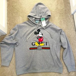 Gucci Oversize hoodie with Mickey Mouse